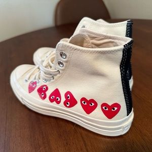 Comme des Garçons PLAY White High-Top Converse